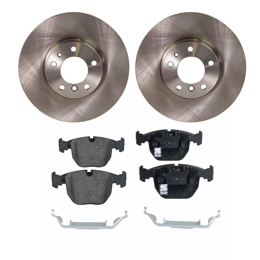 Disc Brake Rotor and Pad Kit for BMW 740iL 740i 540i (1995–2001)