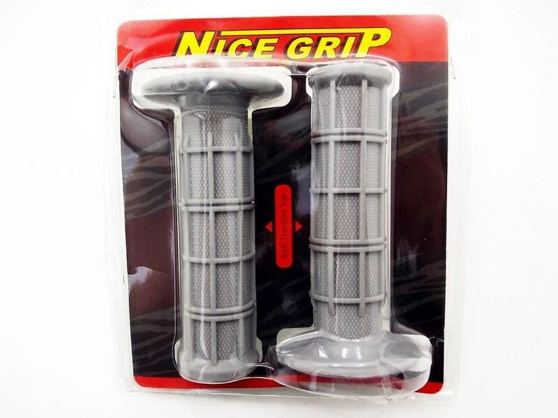Grey Hand Grip Set for Suzuki RM125  - Left & Right Pair