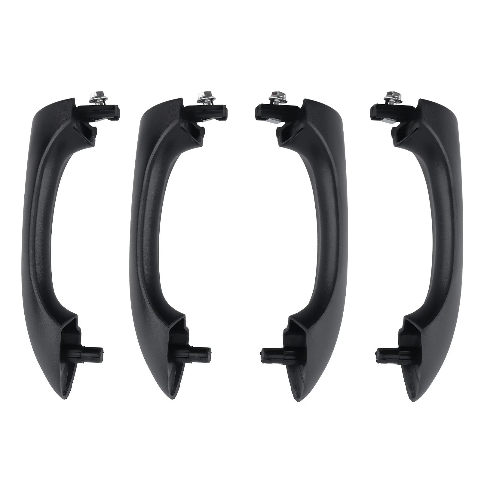 Set of 4 Black Outer Door Handles for BMW X5 (2000-2006)