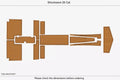 EVA Foam Teak Deck Flooring Mats for Shockwave 26 Cat
