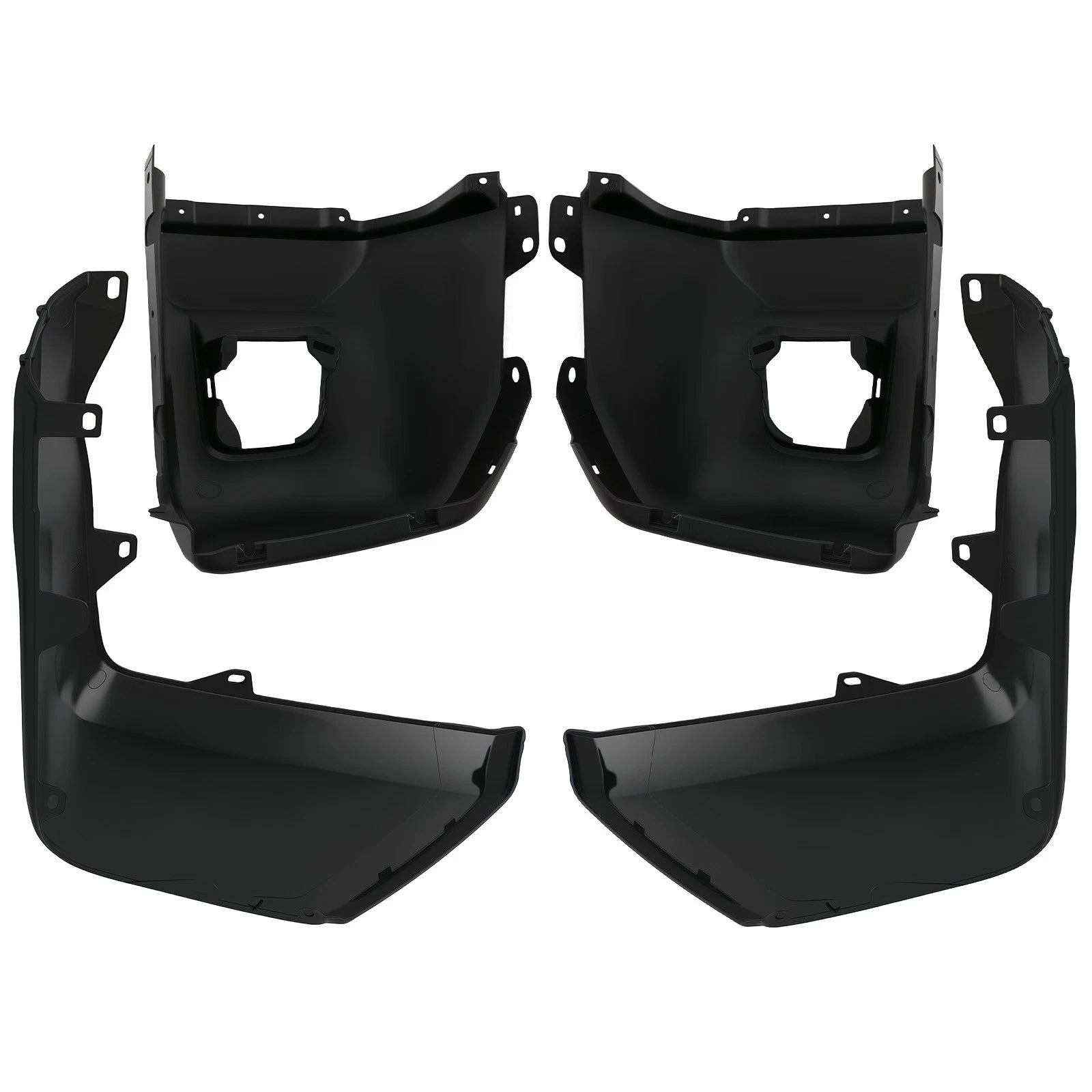 4X Black Bumper End for Toyota Tundra (2014–2021) TO1005182 TO1004182
