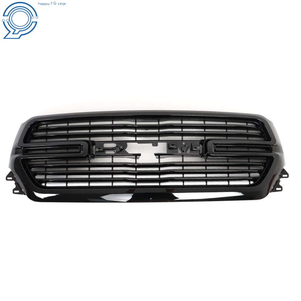 Front Mesh Upper Grille for Dodge Ram 1500 (2019-2023) Gloss Black