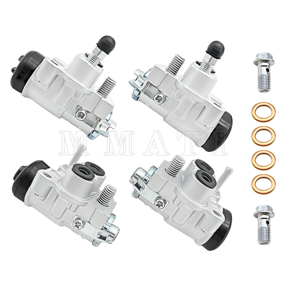 Set of 4 Front Brake Wheel Cylinders for Honda Fourtrax 300 4x4 (1988–2000)
