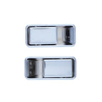 2pcs Front LH+RH Chrome Outer Door Handle for Half Door Jeep Wrangler TJ (1997–2006)
