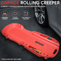 38'' Portable Red Repair Floor Creeper for Car SUV (Fits Most Models)