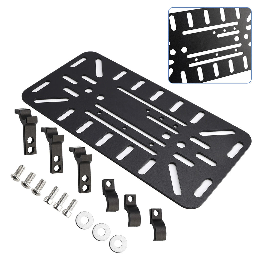Set of 2 Dual-Sided Mounting Saddlebag Bracket Racks for Motorcycle