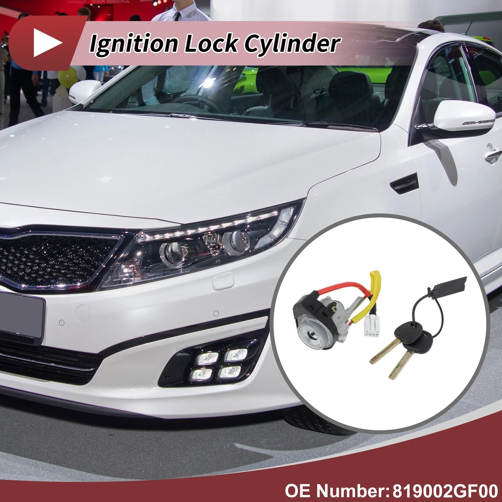 Ignition Lock Cylinder for Kia Optima 2.4L 2.7L (2010) No. 819002GF00