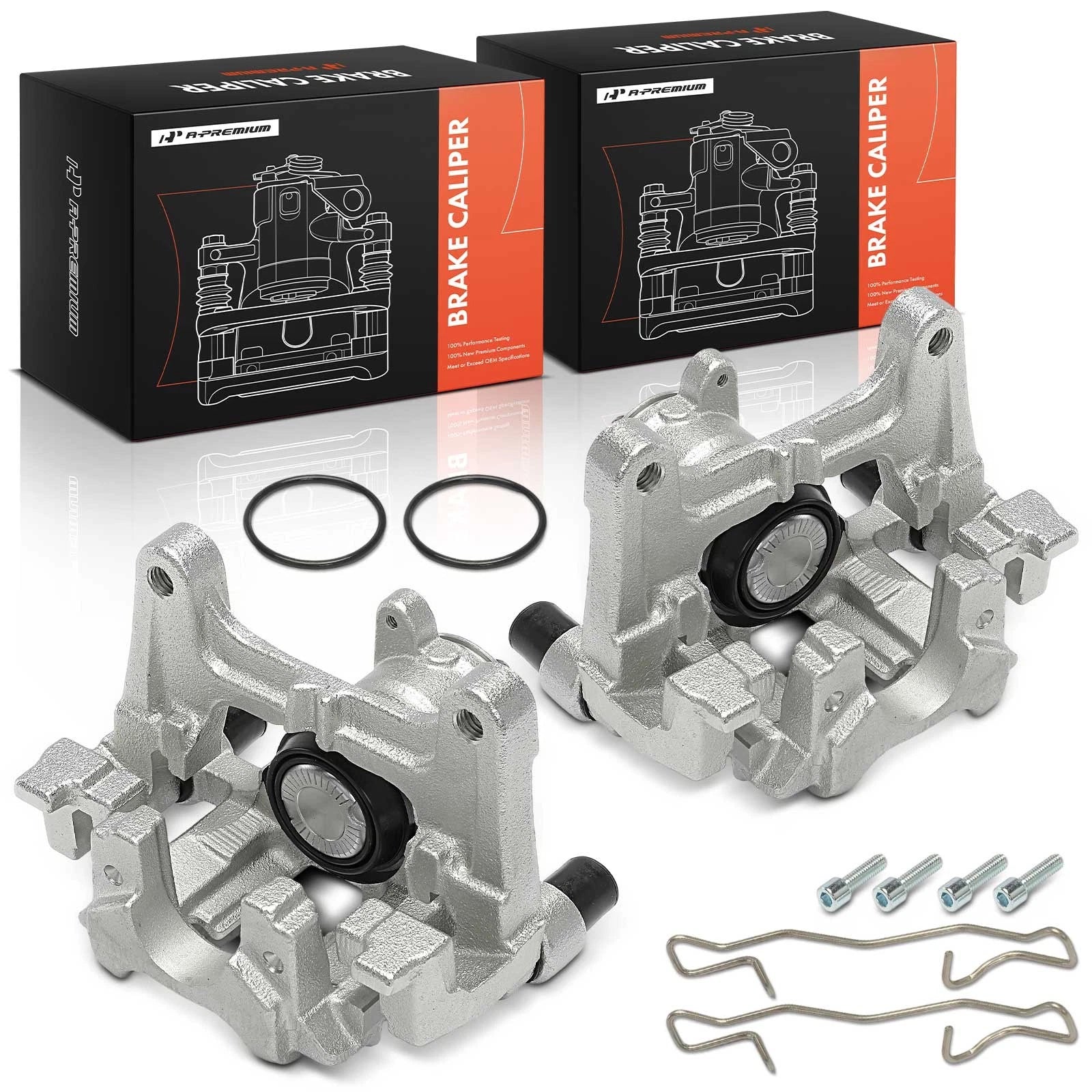 Pair Rear Brake Calipers for Buick Envision (2016–2017)