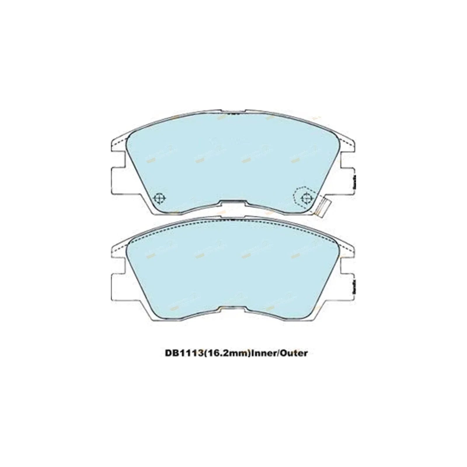 4WD Front Disc Brake Pad Set for Mitsubishi Pajero (1987 - 1991)