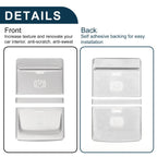 Electronic Parking Brake Switch Button Sticker for Audi Q3 (2019–2020) Silver Tone