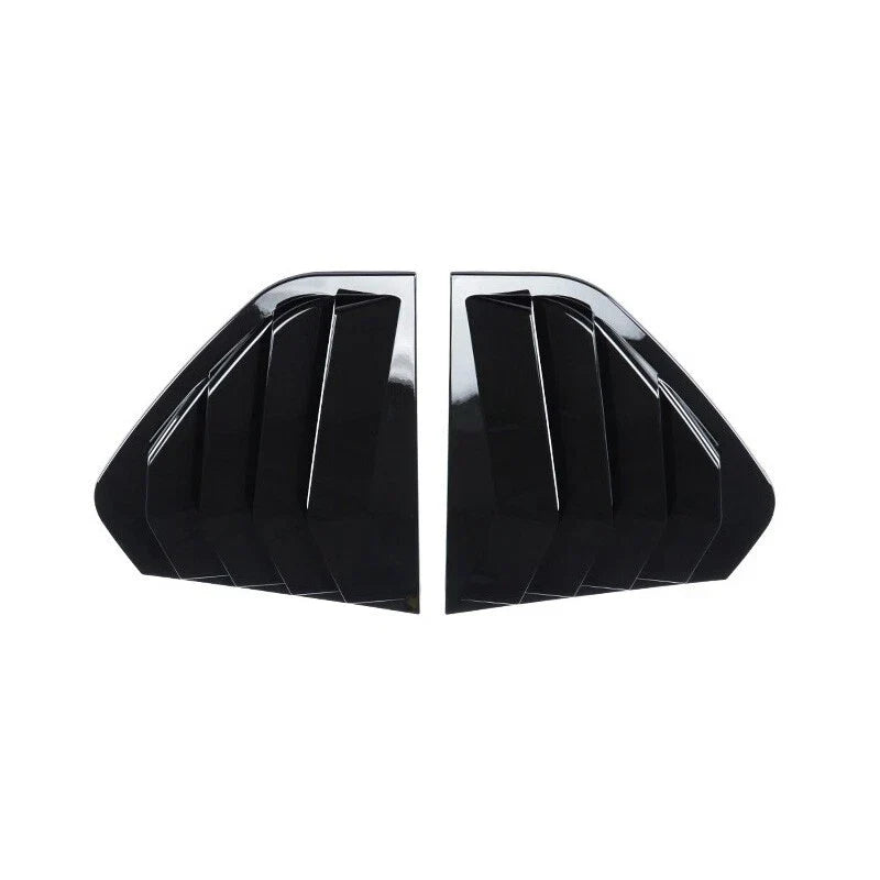 ABS Gloss Black Rear Side Window Quarter Louver Cover for Golf MK8 (2021–2023)