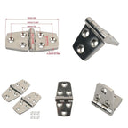 Set of 2 Hinges & 1 Handle for Boat Yacht Cabinet Door (316 SS Marine Grade)