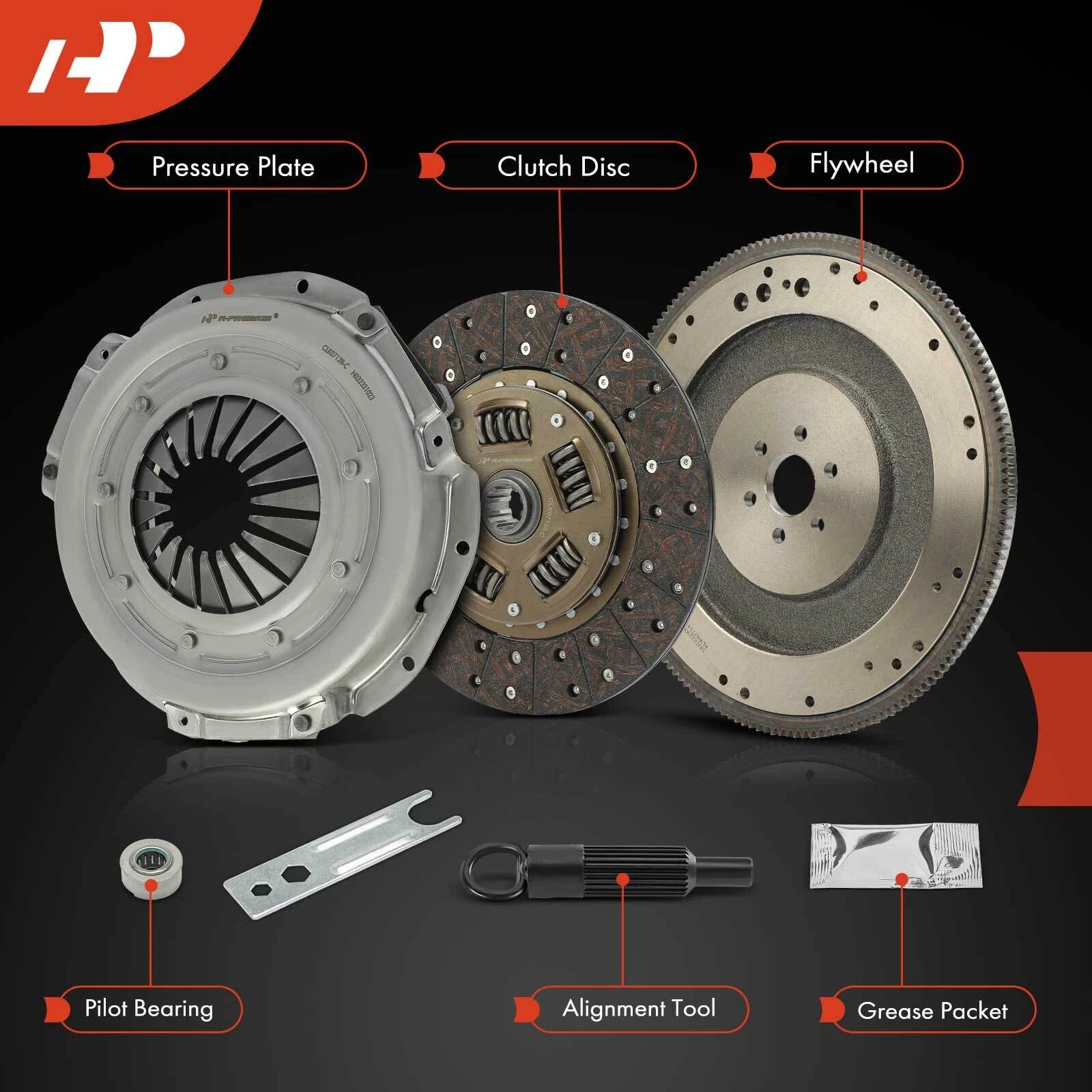 Clutch Kit with Flywheel for Ford F-150 F-250 F-350 (1980–1996)