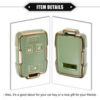 Set of 4 Key Fob Covers for Chevy Suburban, GMC (TPU, Green)