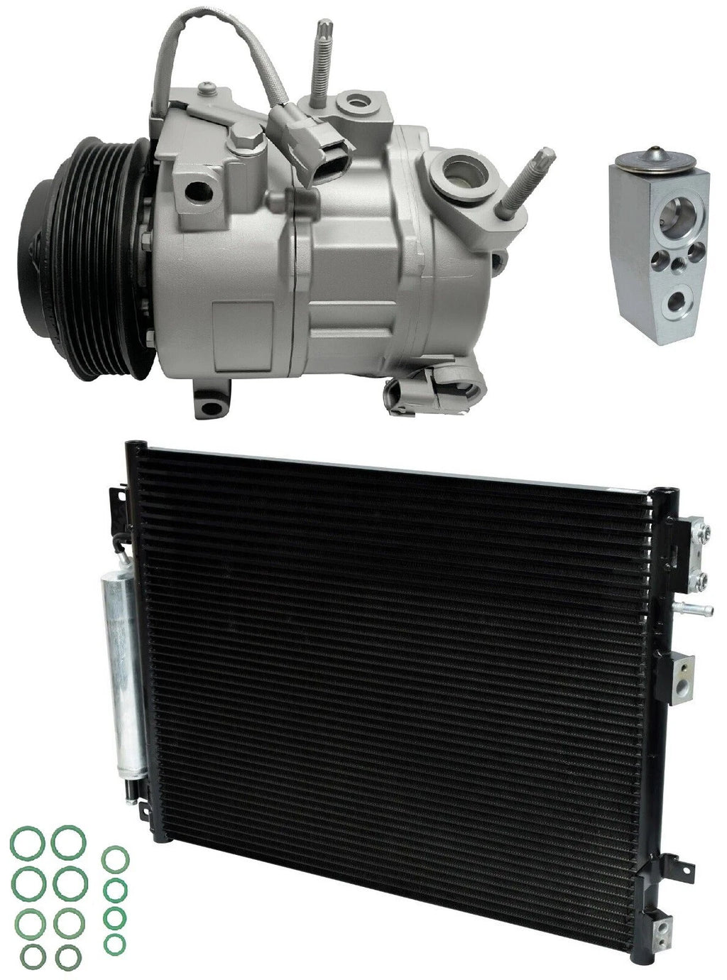 A/C Compressor Kit With Condenser for Chrysler 300 6.4L (2014–2014)