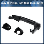 Set of 2 Exterior Door Handles for Hyundai Accent GLS (2006–2011)
