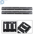 2 Pack E Tie Down Rail Kit for Cargo Trailers (Power Coated)