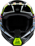 Alpinestars SM3 Youth Off-Road Helmet for Youth Large (Black/Yellow Fluo/Blue/Red)
