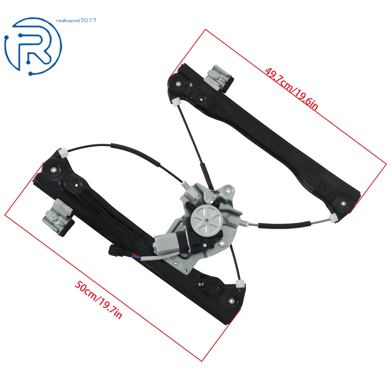 Set of 2 Window Regulators with Motor for Chevy Cruze (2012-2015)