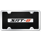 Chrome on Black Acrylic License Plate Kit - Officially Licensed for SRT8