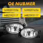 Clear Lens Bumper Fog Lights for Mercedes Benz C230 (2003–2009)