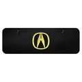 Gold Logo on Black Mini License Plate - Officially Licensed for Acura