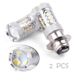 2X PX15D 16 SMD LED 80W Motorcycle Fog Lamp Headlight Bulb for Motorcycles