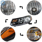 Left Side Headlight for Chevrolet Trax (2017-2019) Halogen Chrome Housing