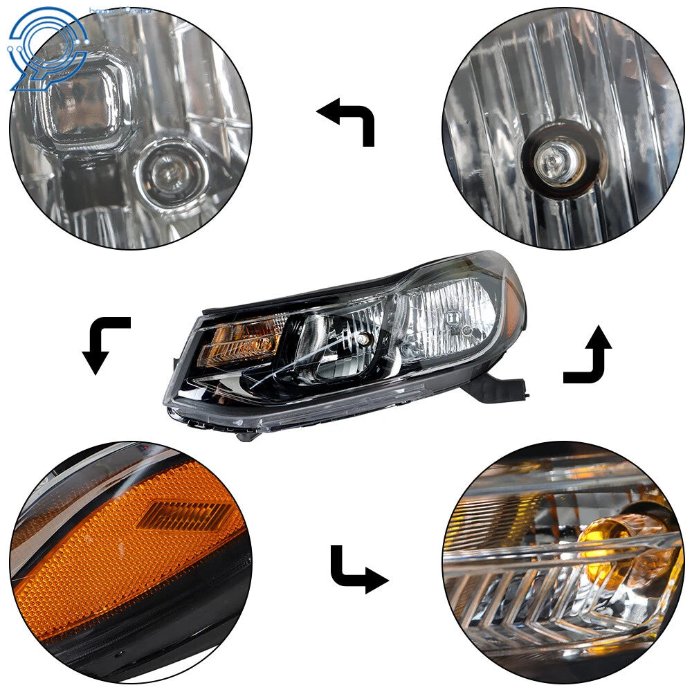 Left Side Headlight for Chevrolet Trax (2017-2019) Halogen Chrome Housing