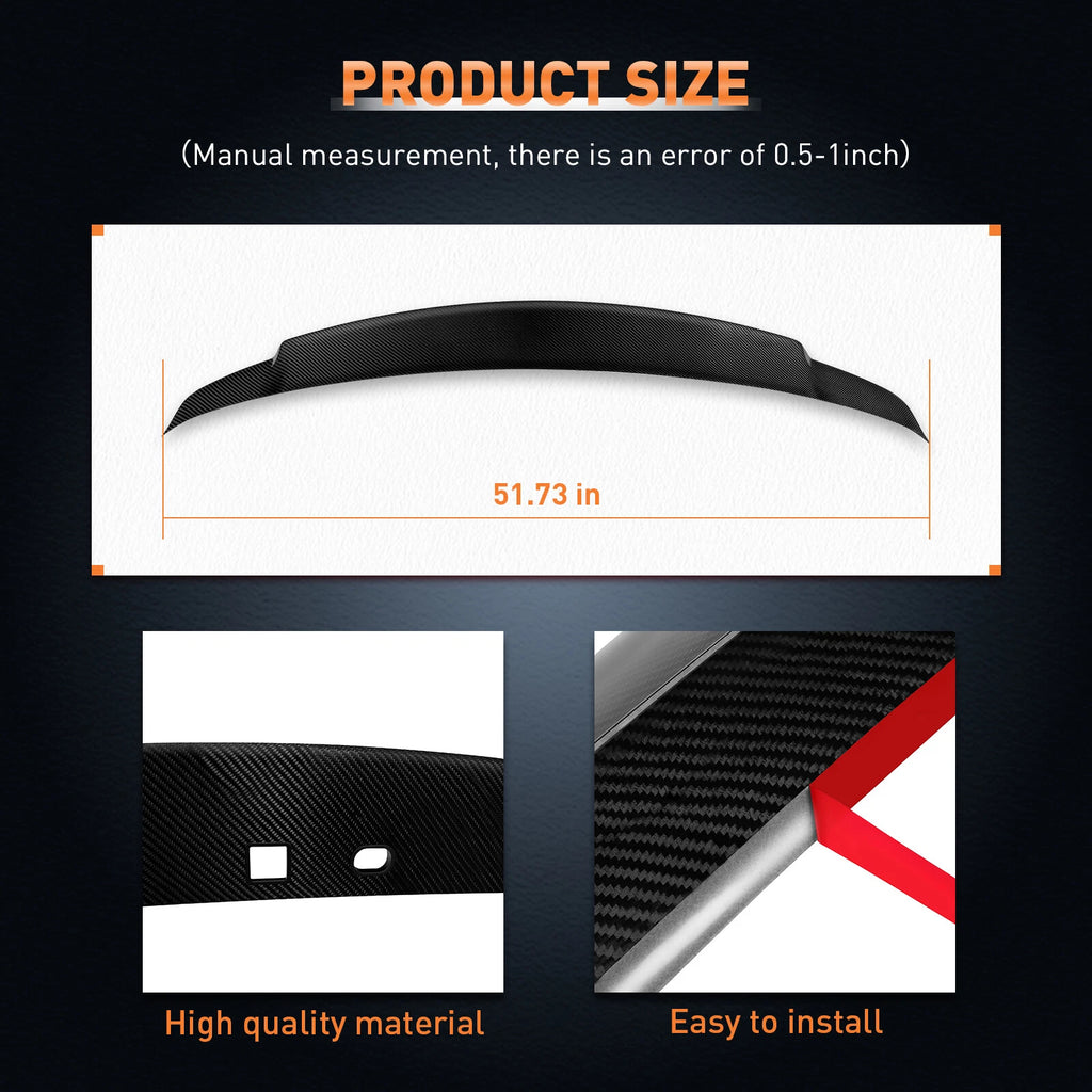 Carbon Fiber Wing Spoiler for Infiniti G37 G25 Sedan (2007–2013)