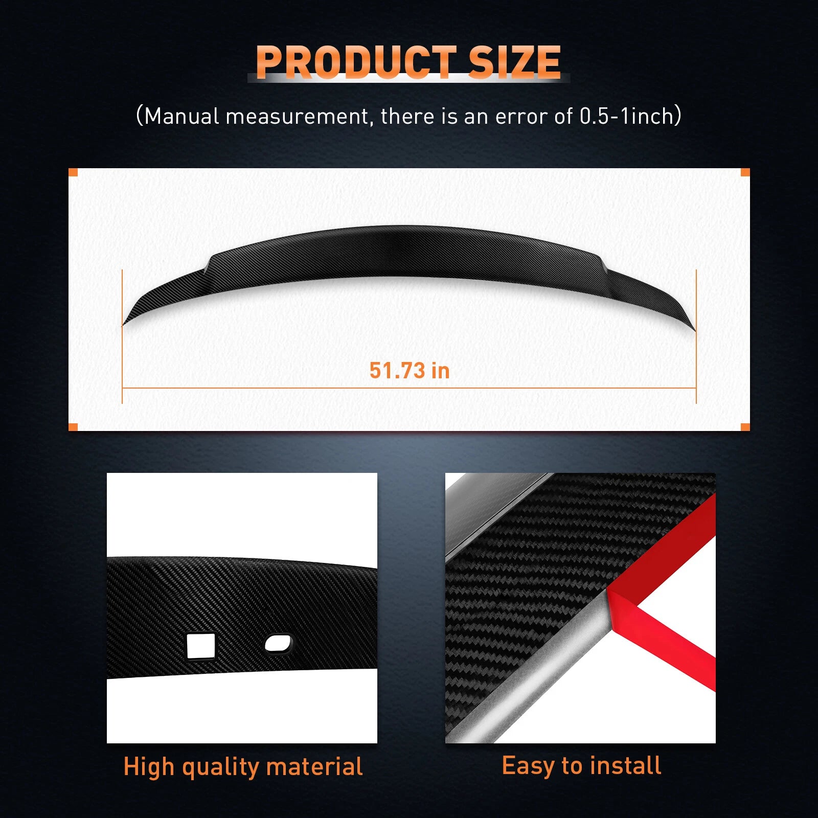 Carbon Fiber Wing Spoiler for Infiniti G37 G25 Sedan (2007–2013)