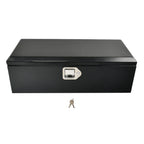 Tool Box for Pickup Truck (30"X13"X10") - Black Steel with Lock & Key