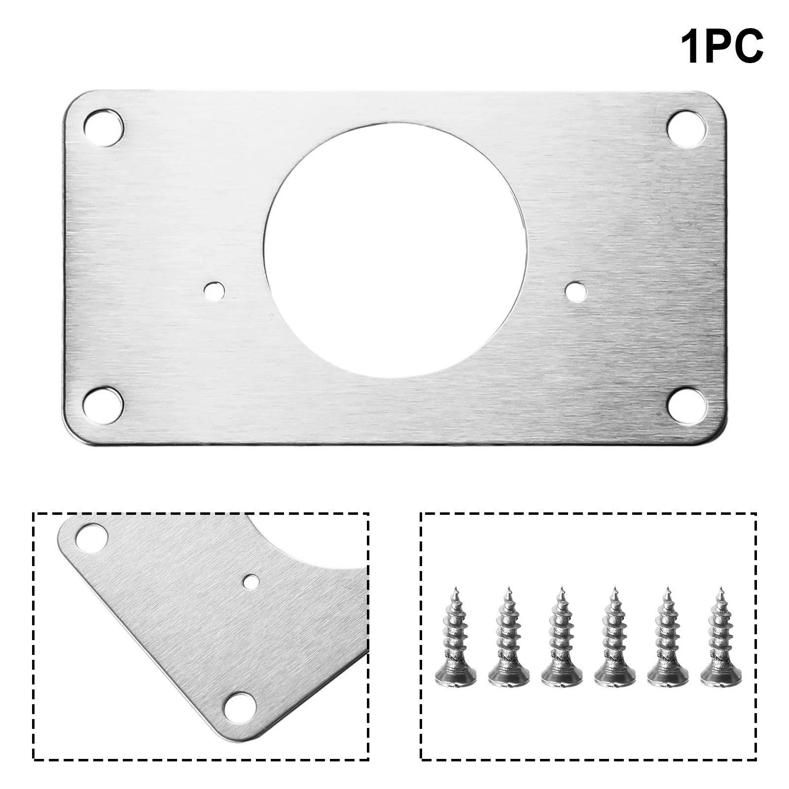 Hinge Repair Plate for Cabinet (Stainless Steel)