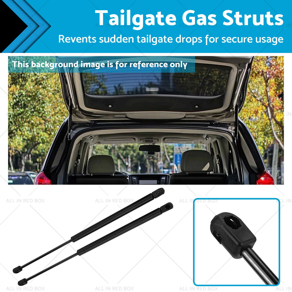 2X Tailgate Gas Struts for Nissan Elgrand (2002–2010) 90452-WL000