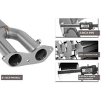 3" OD Muffler Tip Catback Exhaust System for Chevy Tahoe/GMC Yukon (1996–1999)
