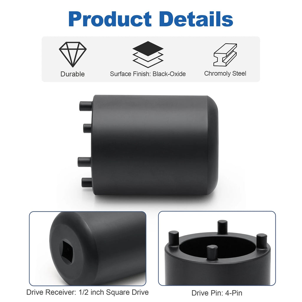 Wheel Axle Nut Socket Removal Tool for Suzuki Sidekick, Geo Tracker, Vitara (1989–1998)