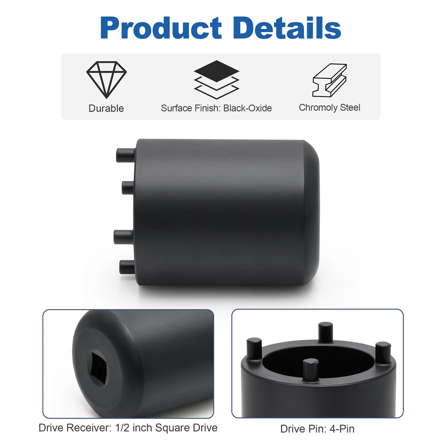 Wheel Axle Nut Socket Removal Tool for Suzuki Sidekick, Geo Tracker, Vitara (1989–1998)