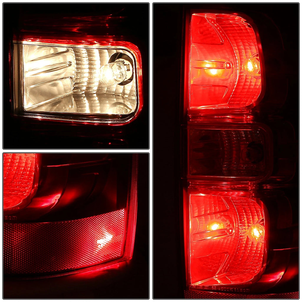 Right Side Tail Light for Chevrolet Suburban Tahoe (2007–2014) OE Chrome Red Lens