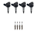 Set of 4 Ignition Coils & Denso Iridium Spark Plugs for Corolla Prius (2009–2019)
