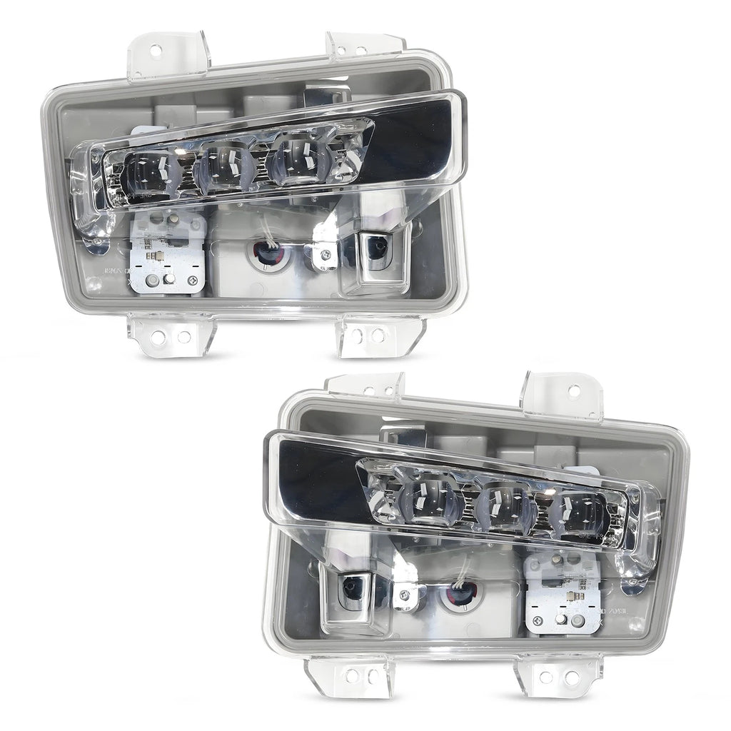 LED Fog Lights Pair for Ford Expedition (2015–2017) Chrome Right + Left