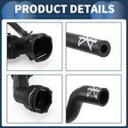 Radiator Hose for Volkswagen Golf SportWagen (2015–2019) 5Q0122101CF Black