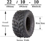 10" Inch Rear Tyre 4PLY for 250cc 300cc Quad Dirt Bike ATV Buggy