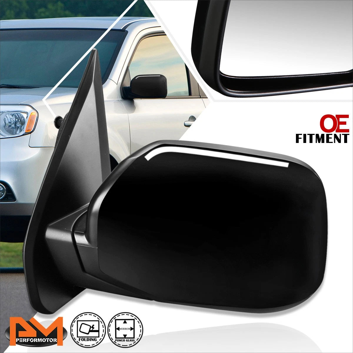 OE Style Powered Side Rear View Mirror for Honda Pilot (2009–2015)