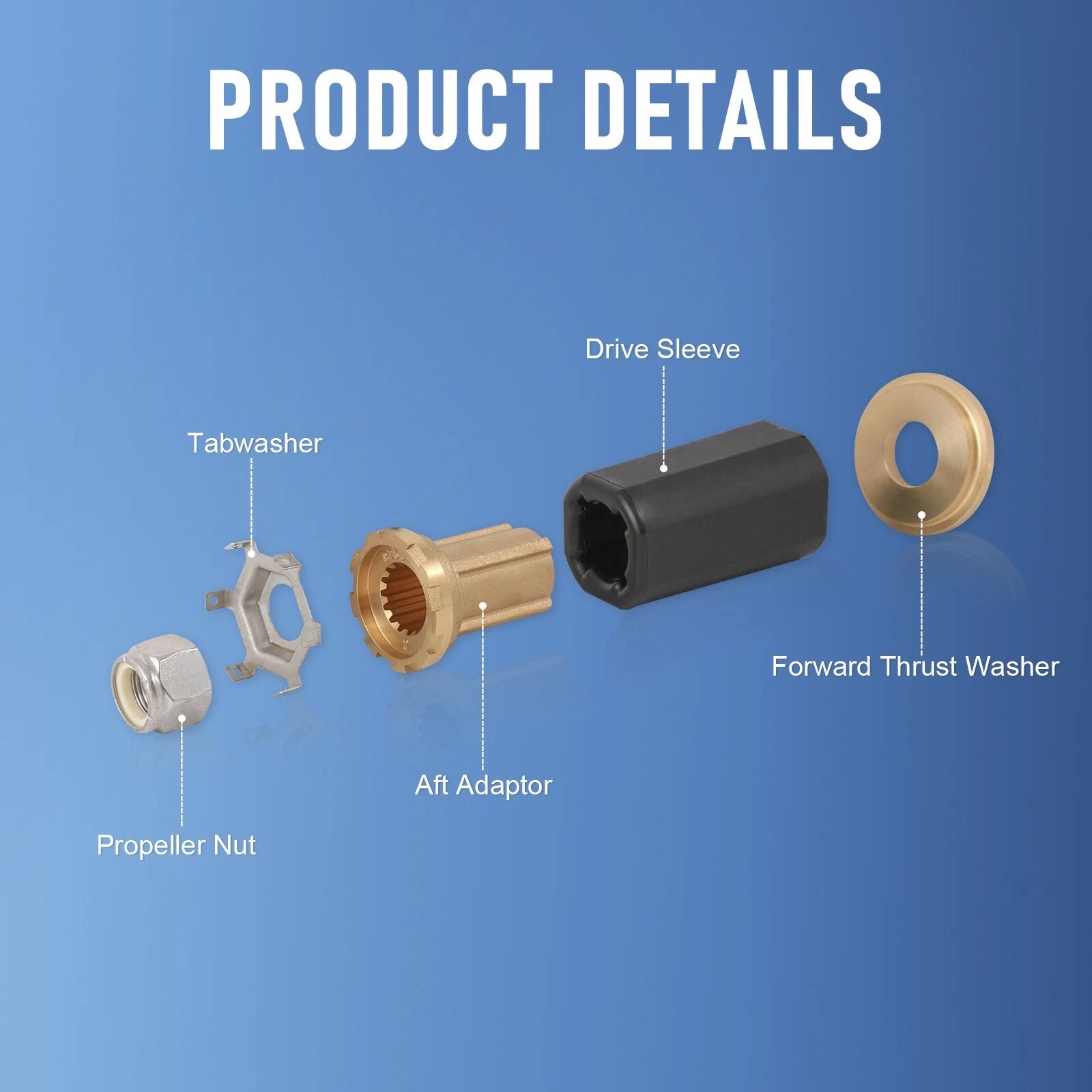 Propeller Hub Kit for Mercury MerCruiser Alpha (Fits Various Models)