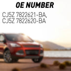 Set of 2 Interior Door Handle Trim for Ford Escape (2013–2019)