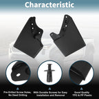 Mud Flaps Kit for Toyota Tacoma (2024–2025) Splash Guards No-Drill