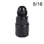 6AN AN6 Fuel Adapter Fitting to 5/16 Quick Connect Male LS EFI (Black)