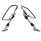 Chrome Rectangle Rearview Mirrors for Suzuki Boulevard Intruder