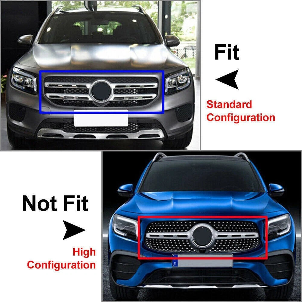 Front Bumper Lip Splitter Spoiler for Mercedes Benz GLB X247 (2020–2021) Carbon Black