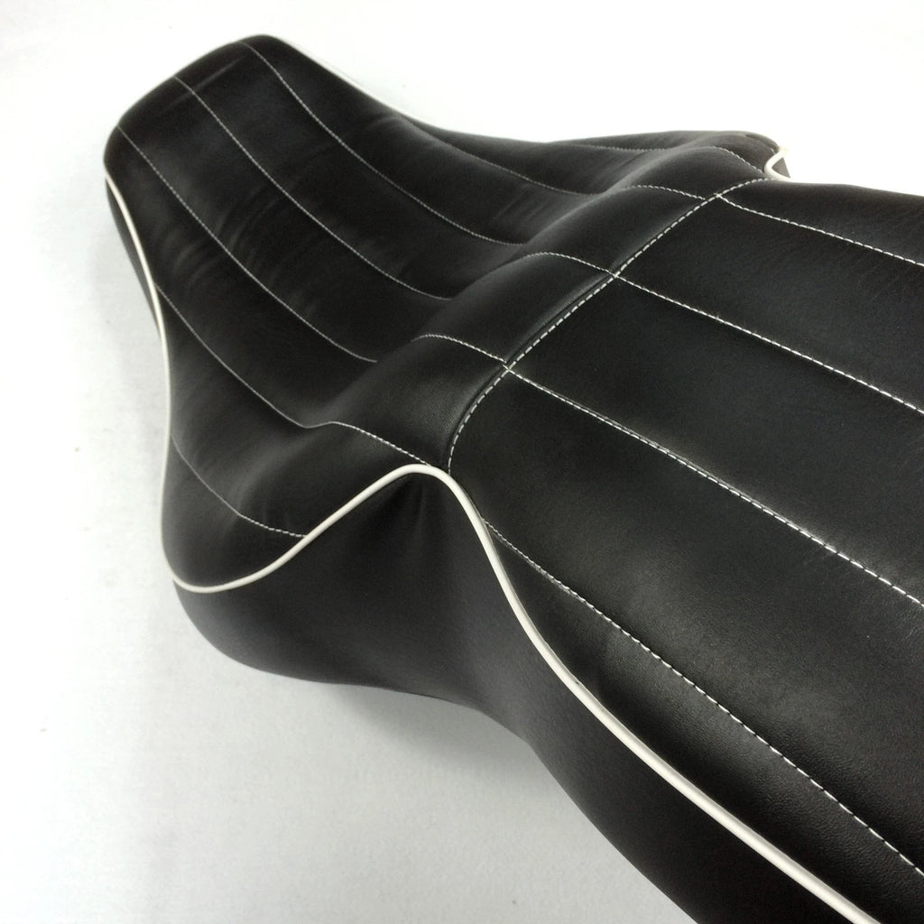 Custom Driver Passenger 2-Up Vertical Stripes Seat for Harley FLHR (1997–2006)